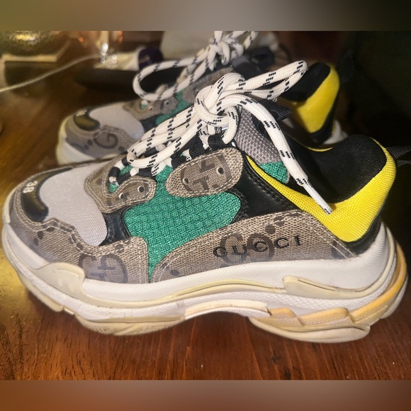 Balenciaga Triple S x Gucci Low The Hacker Project W, worn 1x, Women's eu38, US8 - Picture 3 of 8